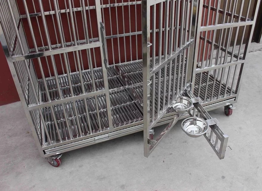 Vet Clinic Stainless Steel Pet Animal Cage 6