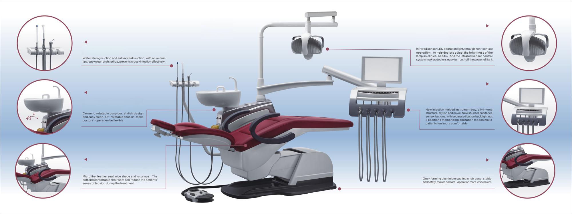 Standard Size Electric Dental Chair Equipment 2