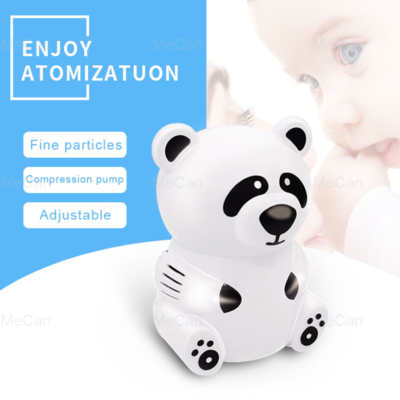 Adjustable Breath Face Animal Character Cute Compressor Nebulizer For Baby Children 8