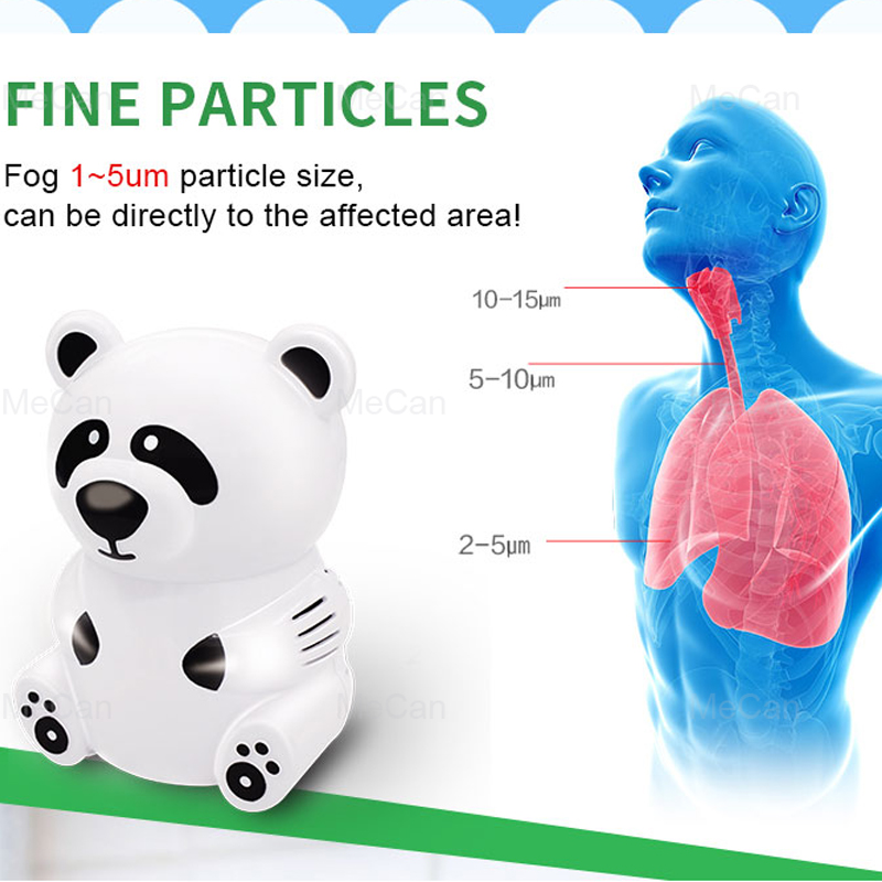Adjustable Breath Face Animal Character Cute Compressor Nebulizer For Baby Children 9