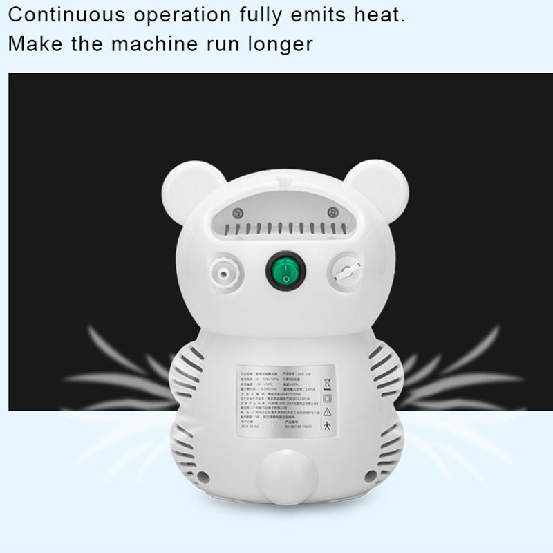 Adjustable Breath Face Animal Character Cute Compressor Nebulizer For Baby Children 10