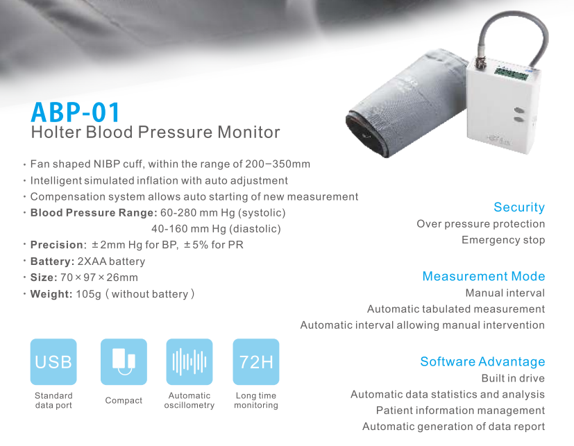 High quality digital sphygmomanometer arm dynamic monitor 3