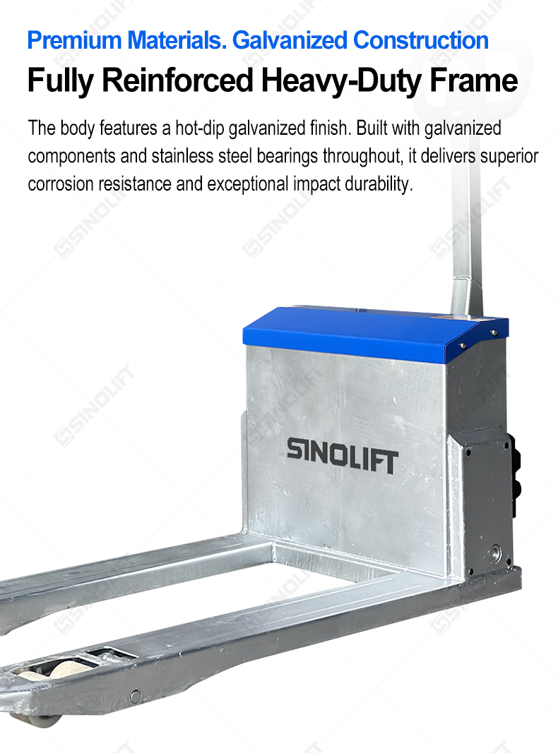 SINOLIFT EPT20RTS(G) Galvanized Electric Rough Terrain Pallet Truck