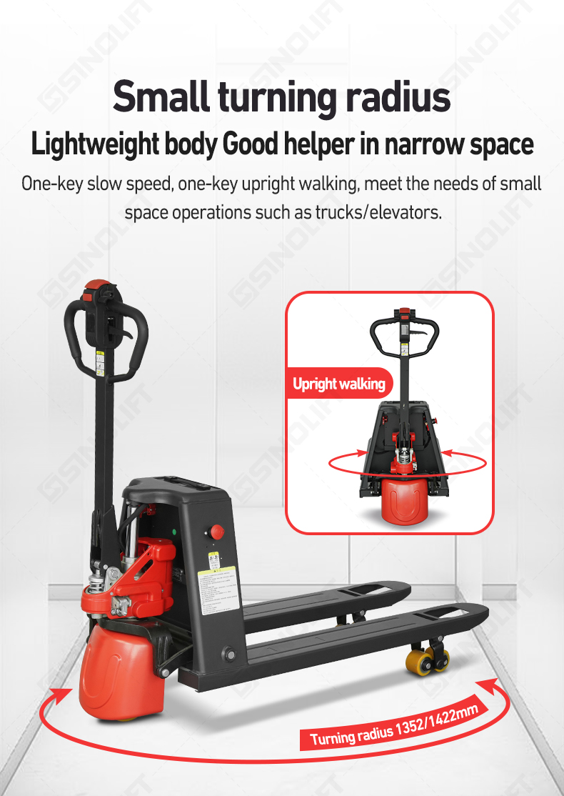 SINOLIFT T20i lithium-ion electric pallet jack lifting 4,400 lbs with ease