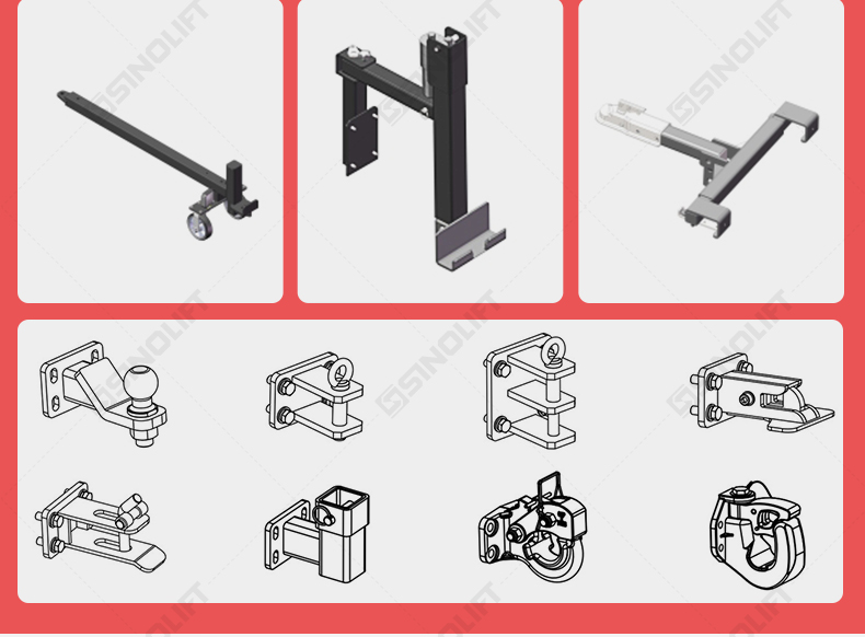 Safety warning lights on ML350 industrial material handling tugger