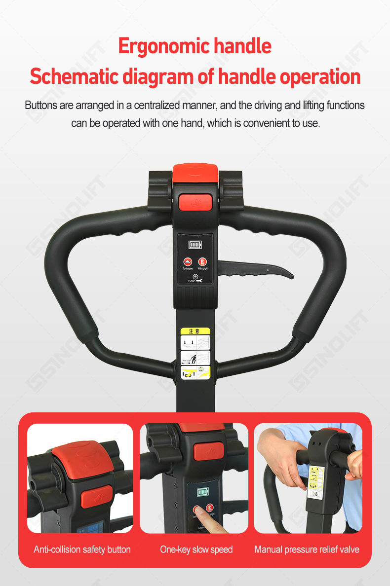 T20 Battery-Powered Pallet Truck – High-performance 2000kg lifter with energy-efficient operation.