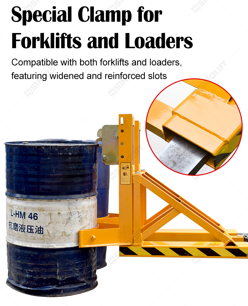 Dual-claw barrel lifter for chemical drums