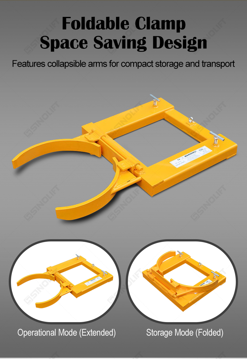 Adjustable drum clamp for 30 and 55 gallon barrels