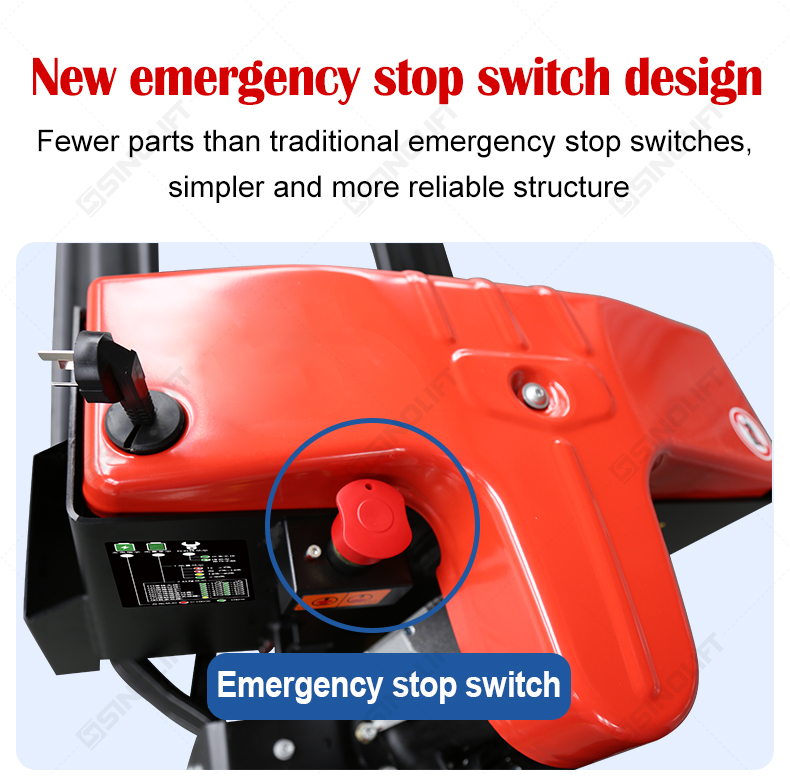 Smart electric pallet truck with battery protection and auto power-off