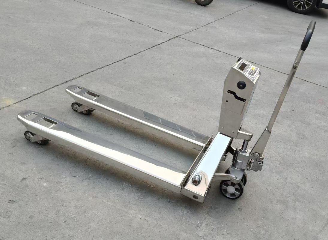 HL20SS HL30SS Customized Stainless Steel Scale Pallet Truck with Built in Printer
