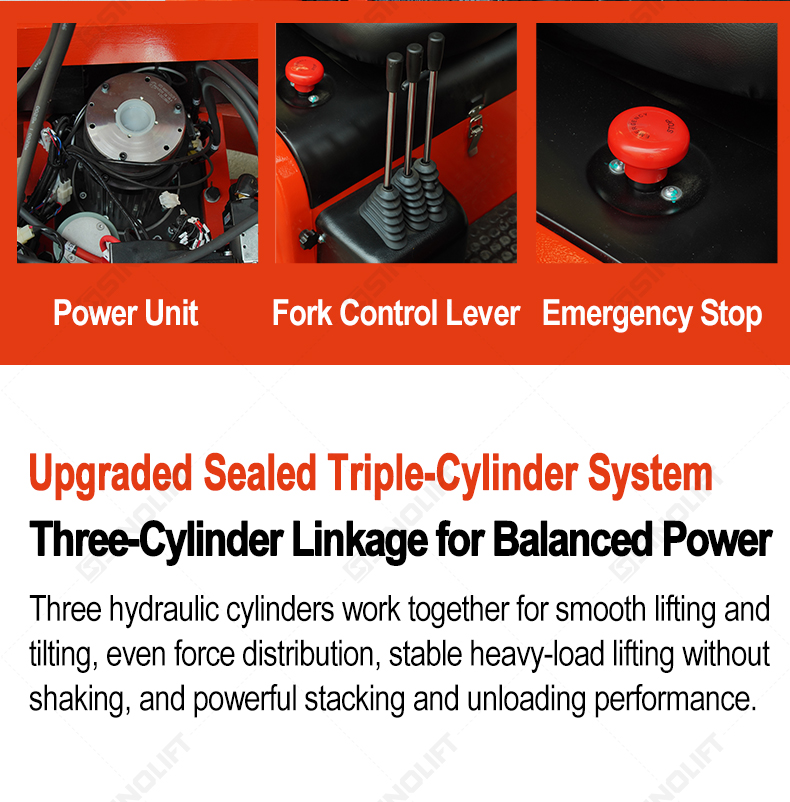 1.0-1.5T CPDS10A/15A Three Wheel Electric Forklift for Narrow Aisles