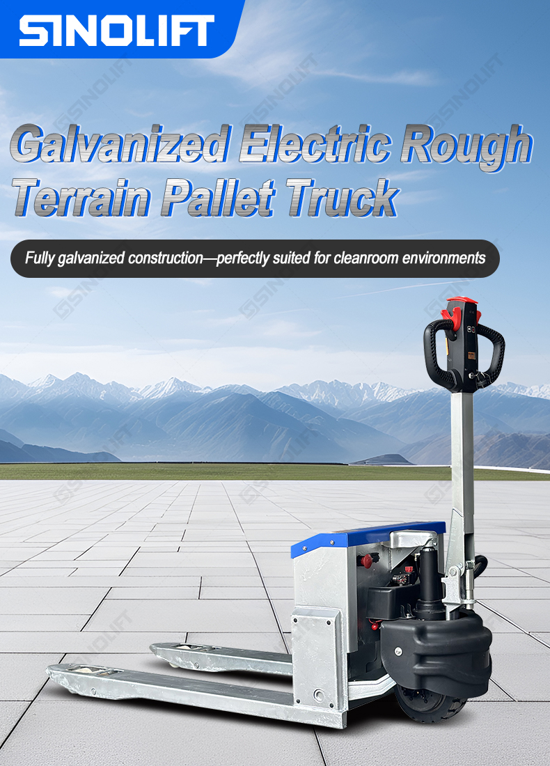 SINOLIFT EPT20RTS(G) Galvanized Electric Rough Terrain Pallet Truck