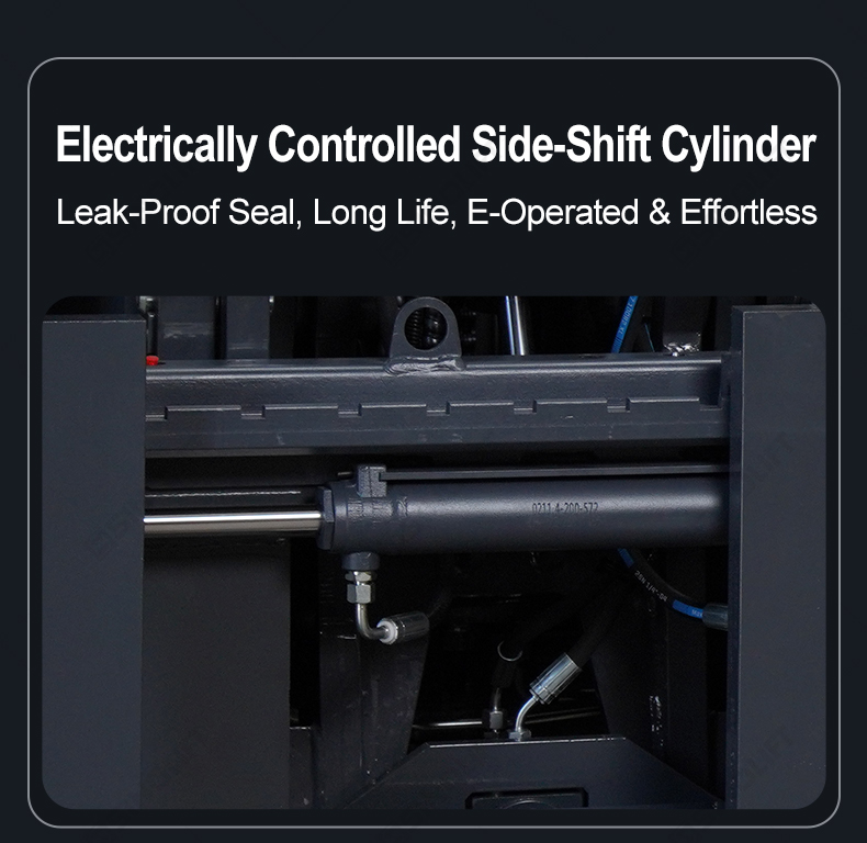 AC drive motor and maintenance-free gear system of the SINOLIFT narrow-aisle stacker.