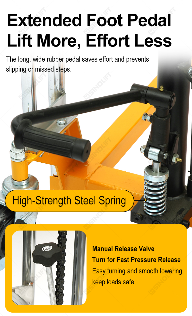 PV Manual Roll Handling Stacker for Film, Paper and Cylindrical Rolls