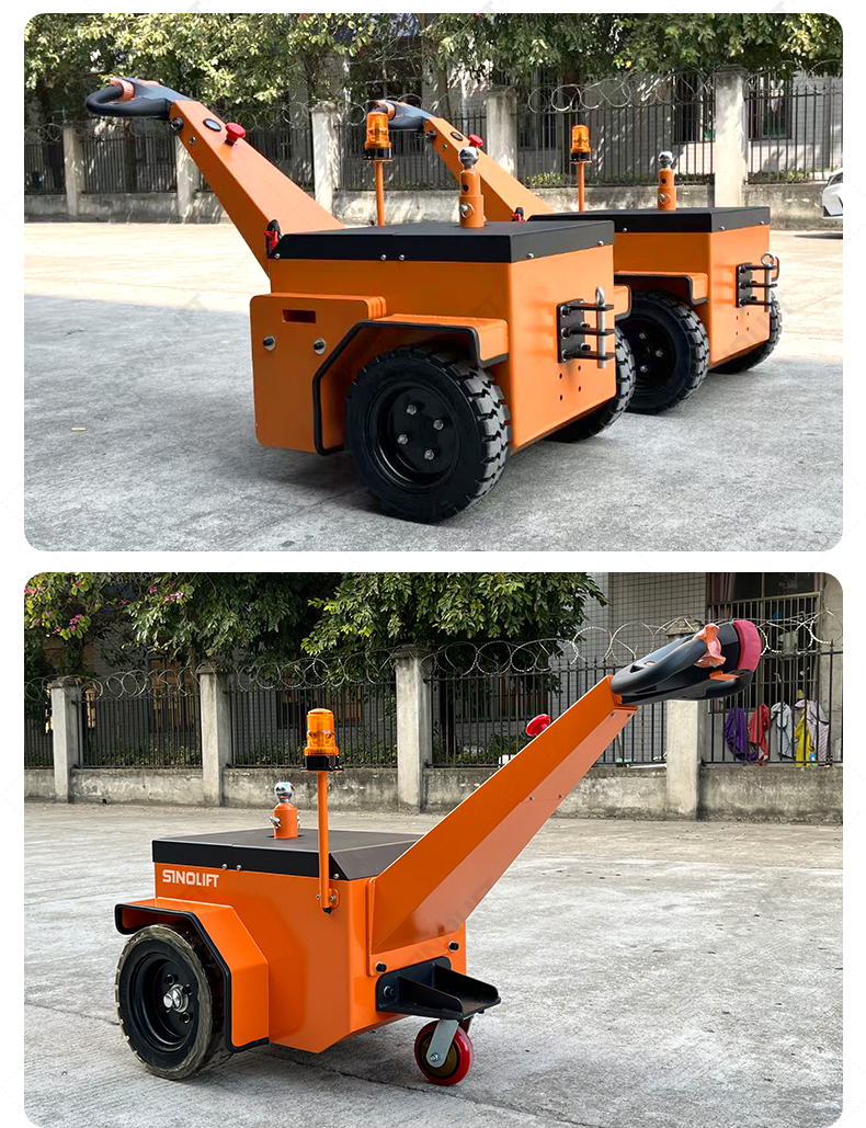 Sinolift ML series electric tuggers in airport baggage handling