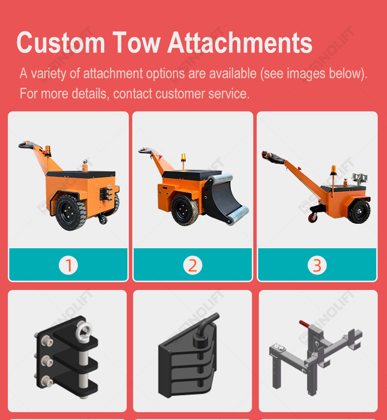 Safety warning lights on ML350 industrial material handling tugger