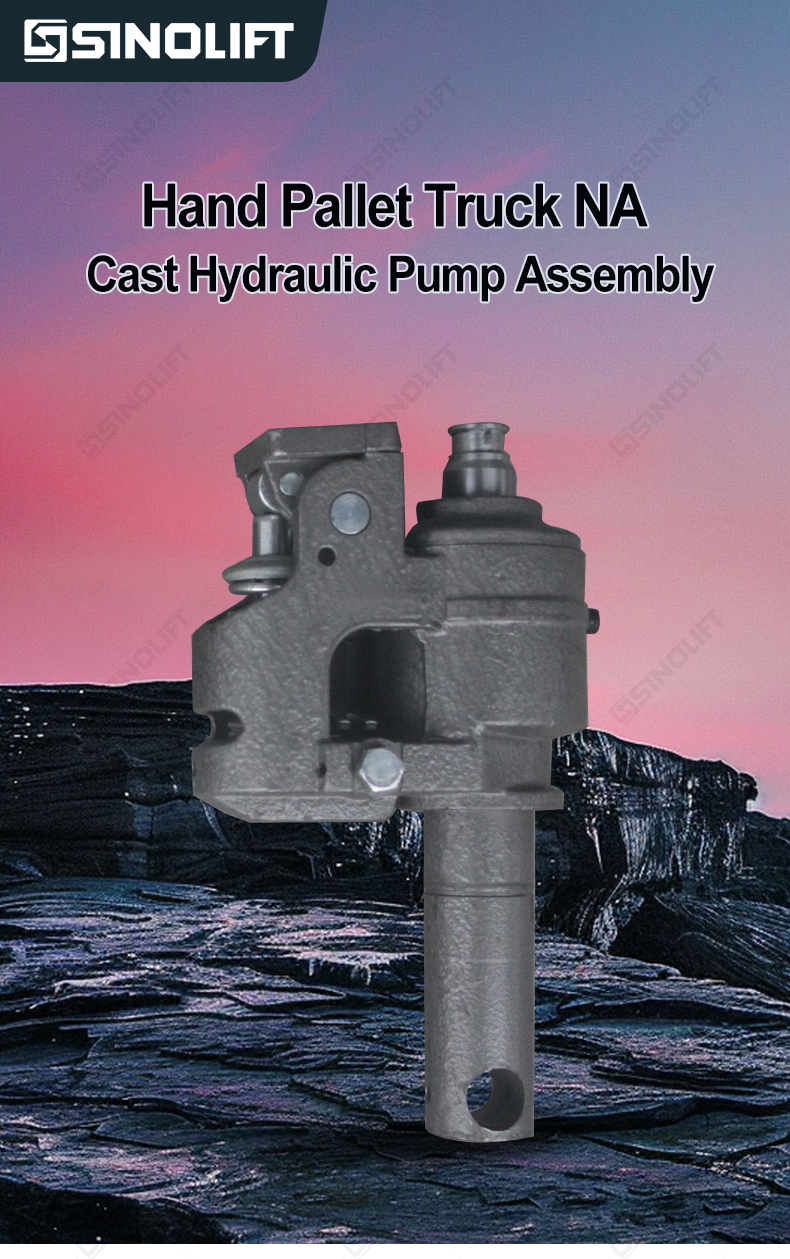 Durable forged steel hydraulic pump for NA hand pallet jacks - high-cycle material handling solution