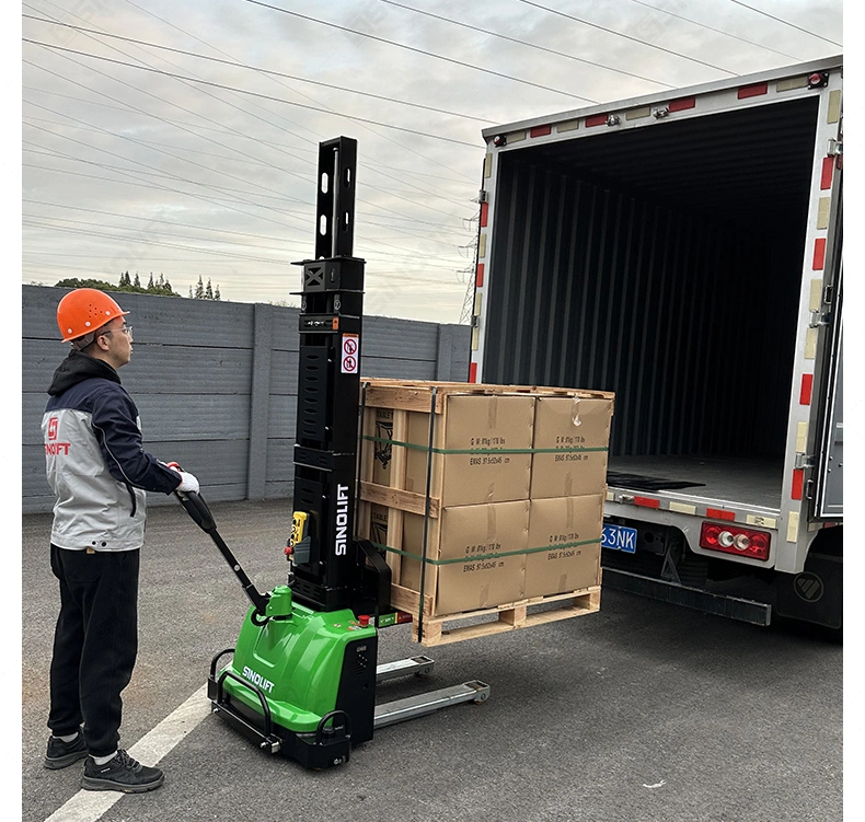 Automatic loading stacker with LCD display and real-time diagnostics