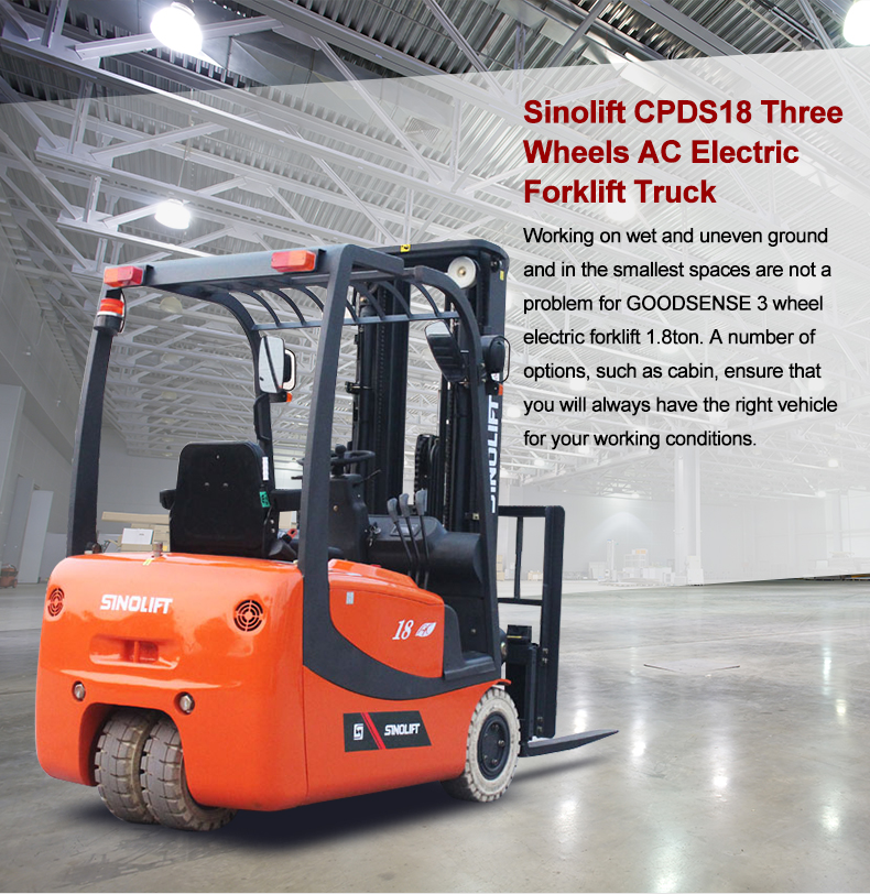 Three Wheel Electric Forklift
