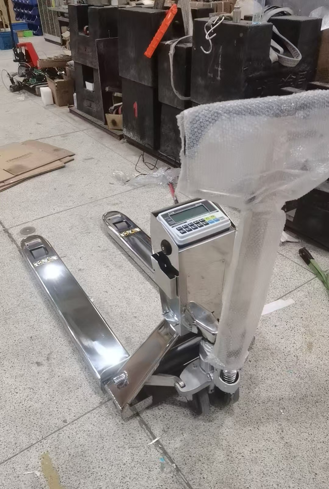 HL20SS HL30SS Customized Stainless Steel Scale Pallet Truck with Built in Printer
