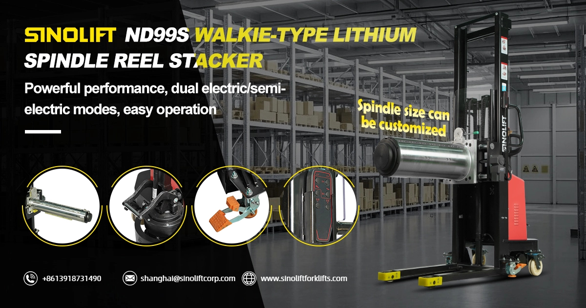 Industrial Reel Handling Equipment in Texas: ND99S Core-Grip Spindle for Damage-Free Transport