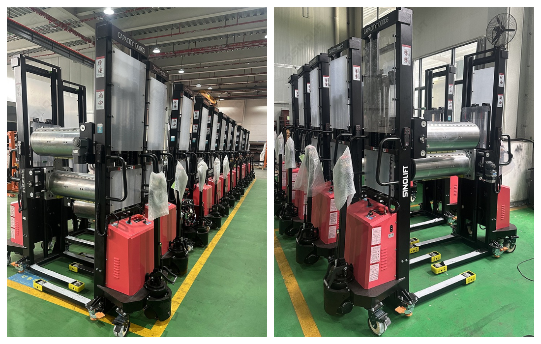 UK-Specific Precision Reel Lifter: Electric Spindle Handler with Remote Control for European Facilities