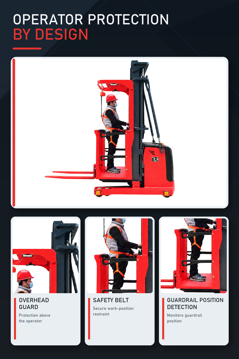 MHA10 man-up order picker for indoor warehouse racking applications