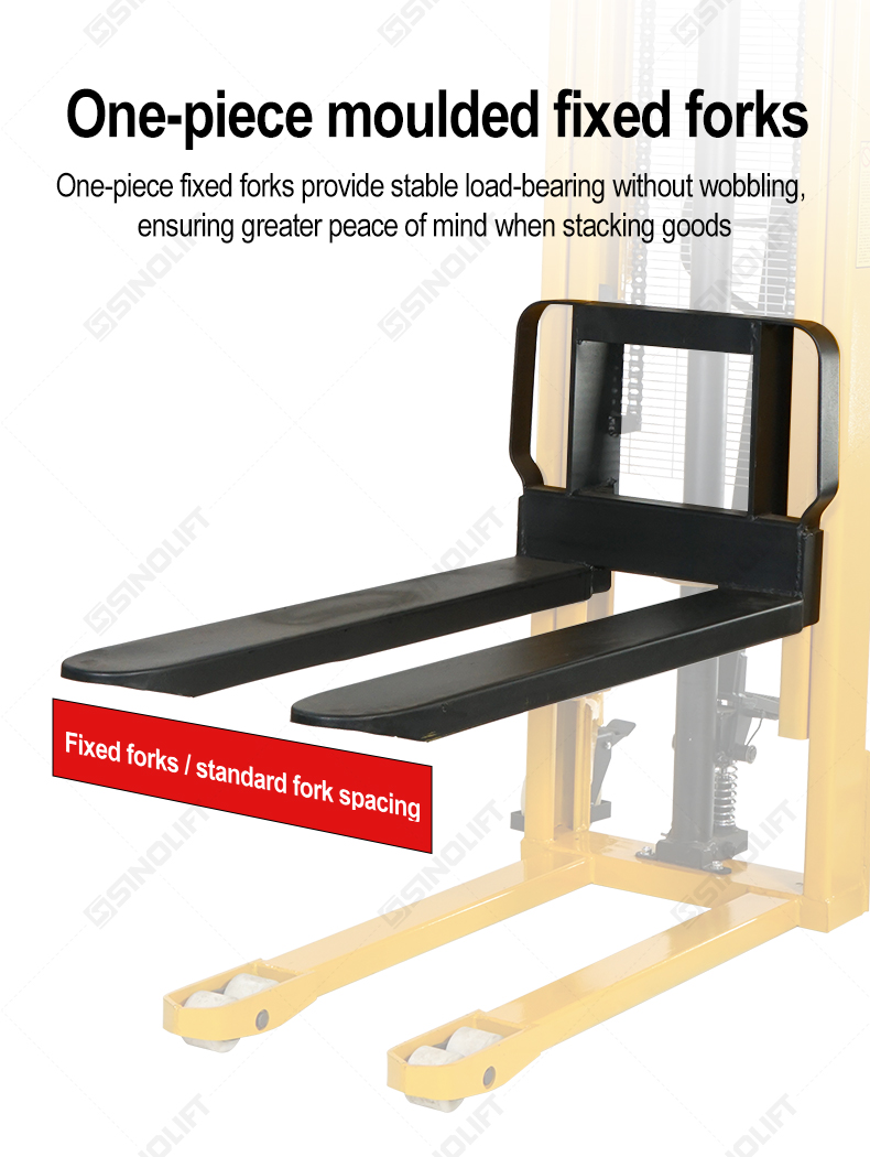 SYC Manual Hydraulic Pallet Stacker | 1.5 Ton Capacity, 3m Lift | Warehouse Hand Lift