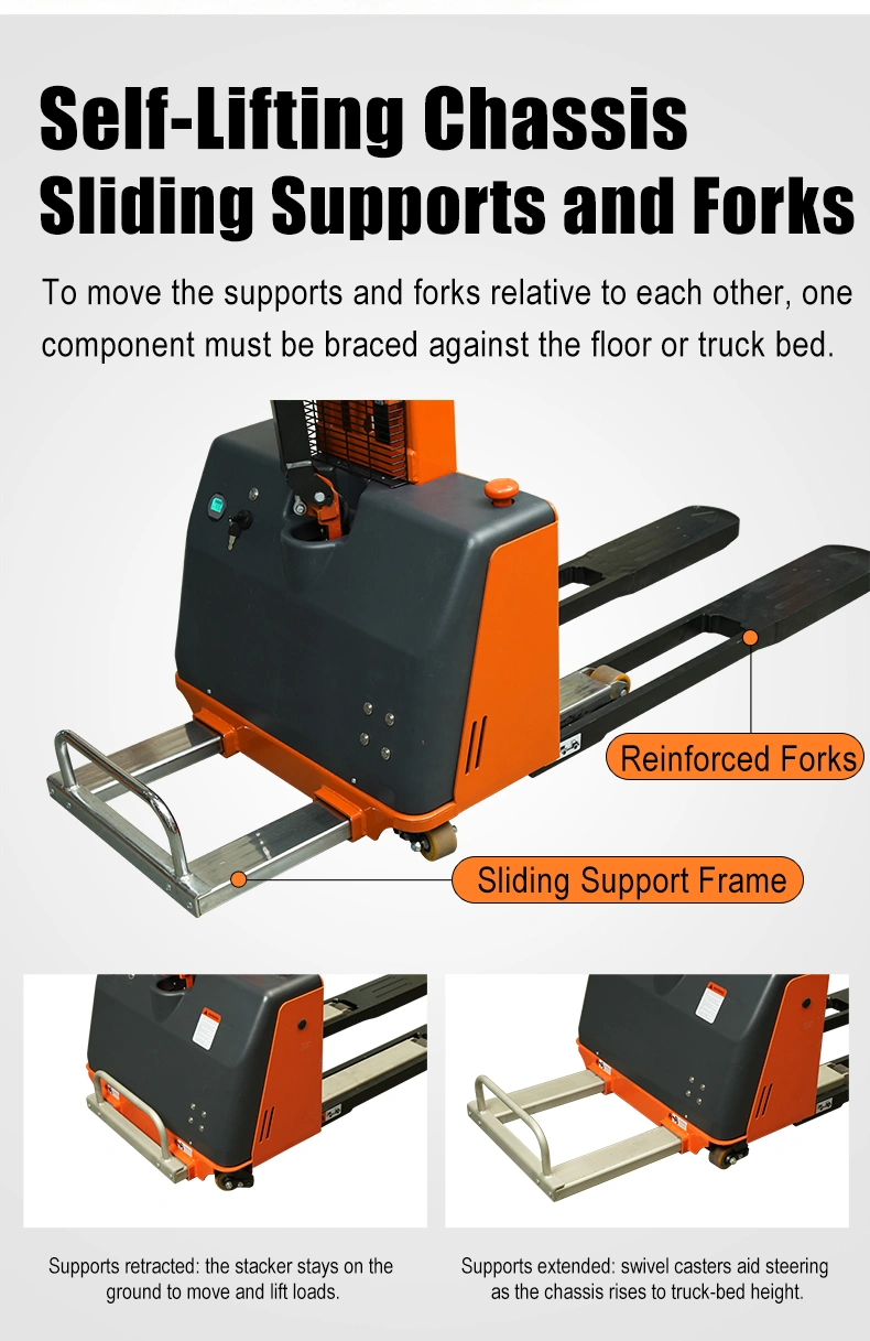 CDDYG-Z Electric Self-Lifting Stacker for Mobile Delivery Operations | 500-1,000 kg