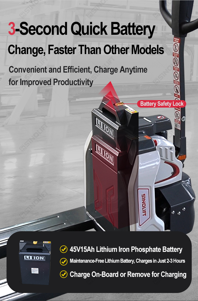 Warehouse equipment - EPT series electric pallet truck with LiFePO4 battery