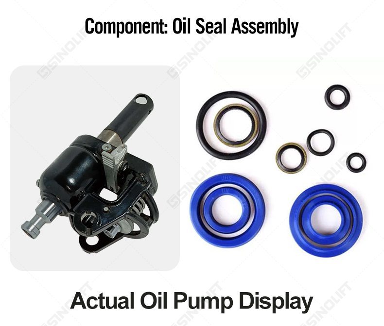 Heavy-duty hydraulic pump replacement for material handling equipment with leak-proof oil seals