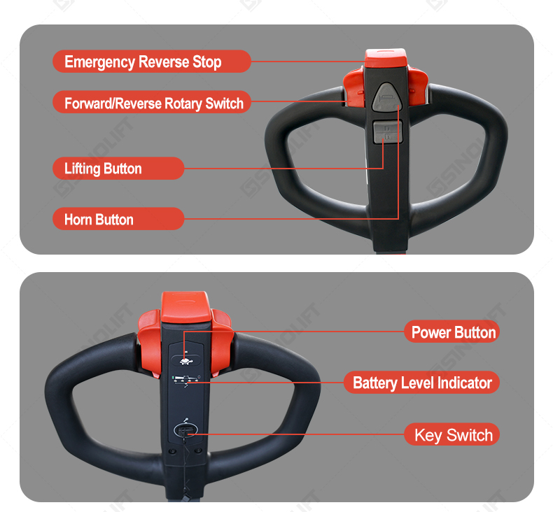 45V15Ah lithium pallet truck for logistics and distribution centers