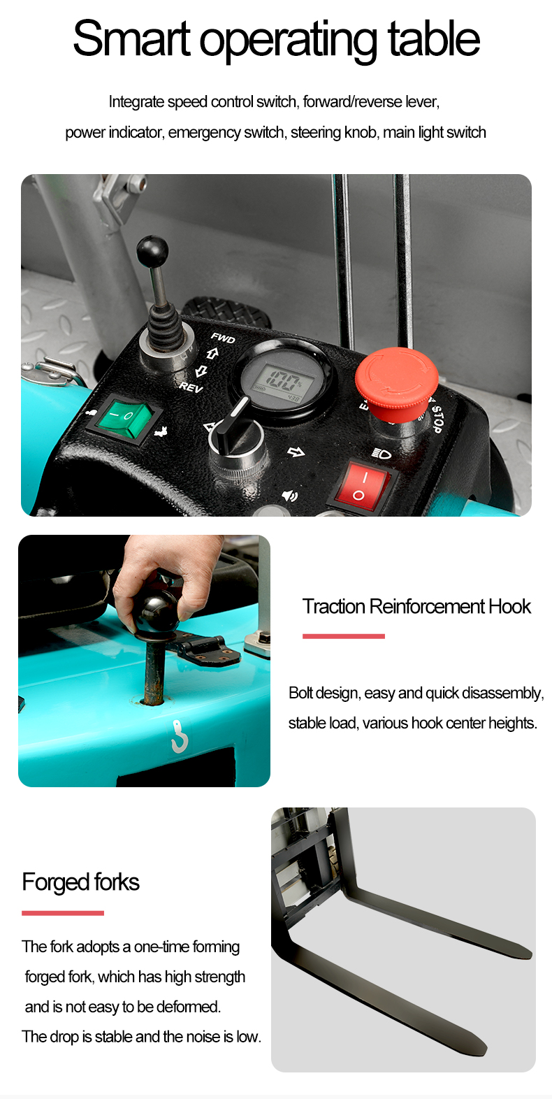 Three Wheel Electric Forklift