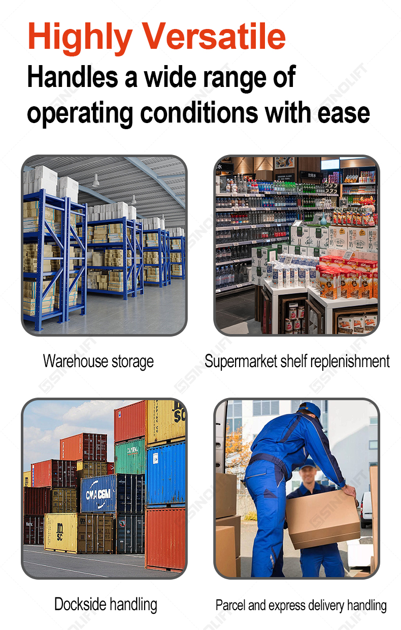 SINOLIFT CPDW10 CPDW12 Electric Counterbalanced Walkie Pallet Stacker