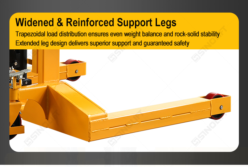 SMS-W pallet lifter with leak-proof oil cylinder and foot pedal