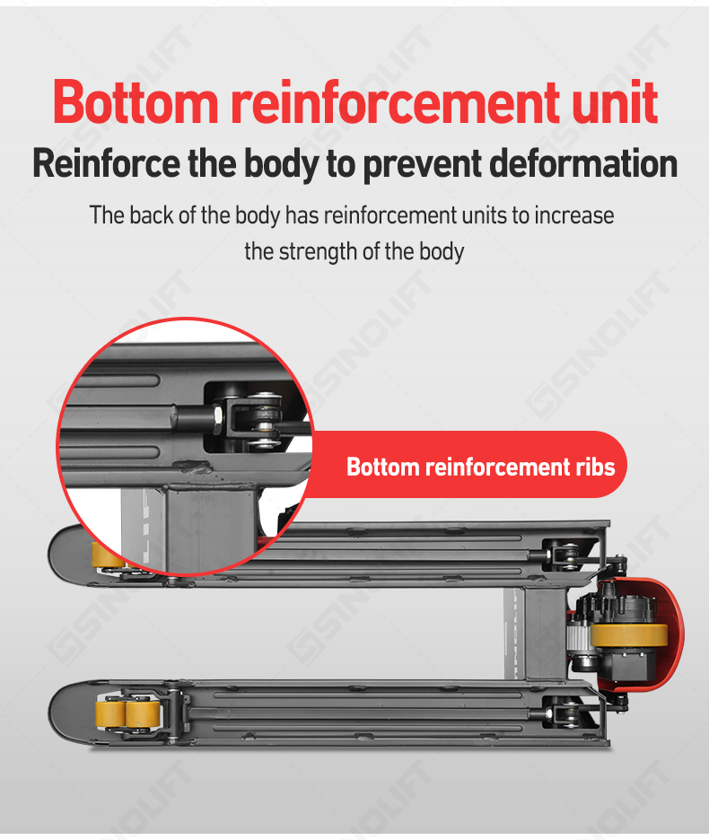 T20i powered pallet jack with preset speeds and long-lasting lithium battery