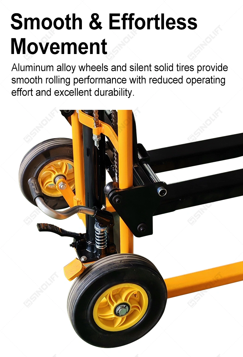 SINOLIFT GL20 Series Portable Manual Stacker – 200kg Capacity with Foldable Forks (GL20A/GL20B)