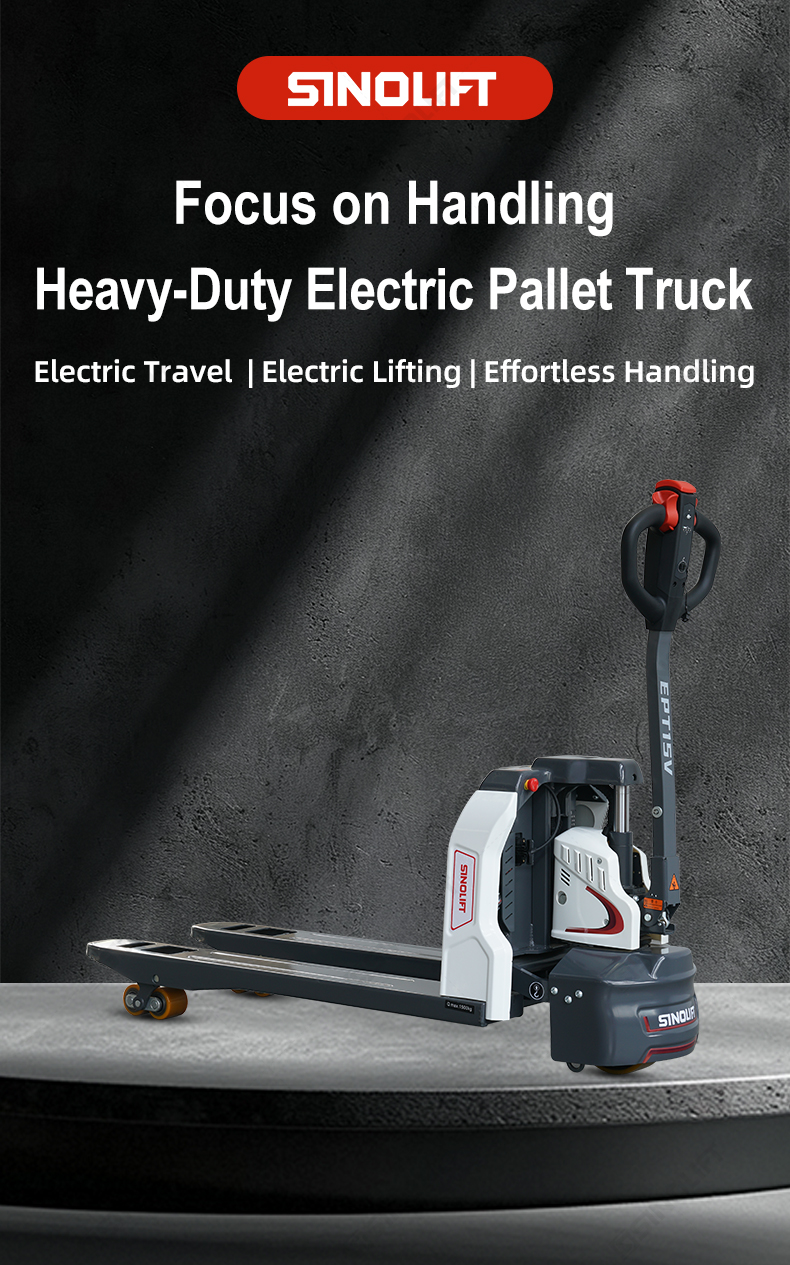 EPT15V lithium-ion electric pallet truck with 900W motor for warehouse material handling
