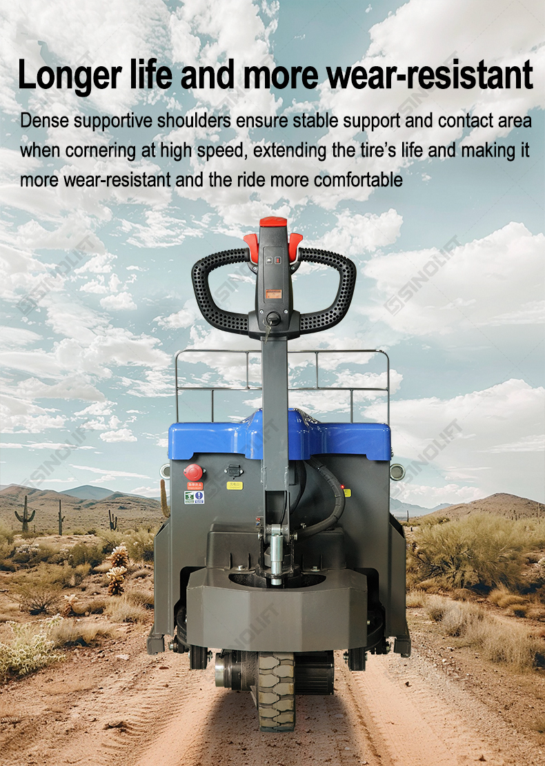 Maintenance-free solid drive wheel with anti-slip and anti-vibration features