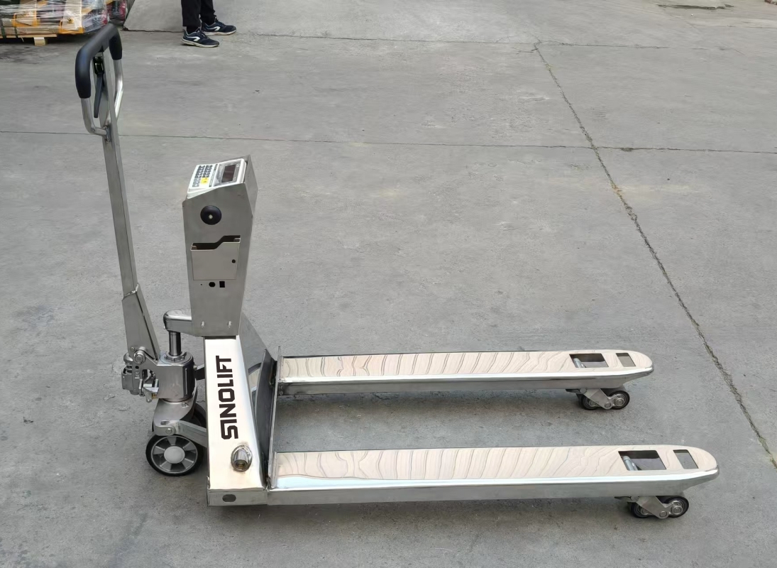 HL20SS HL30SS Customized Stainless Steel Scale Pallet Truck with Built in Printer