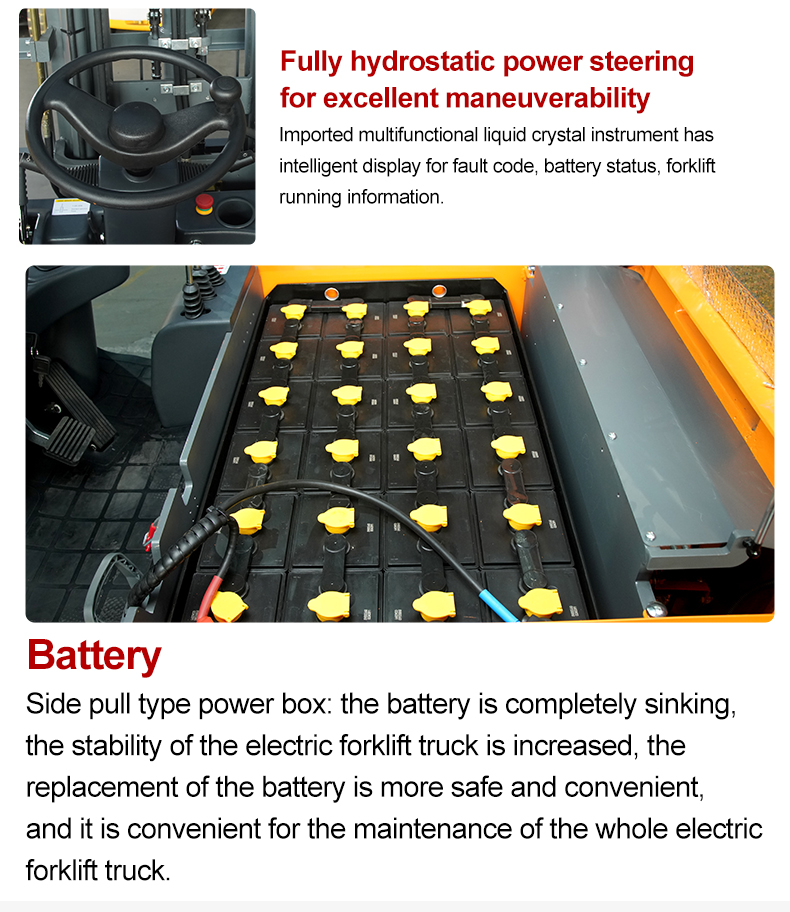 Three Wheel Electric Forklift
