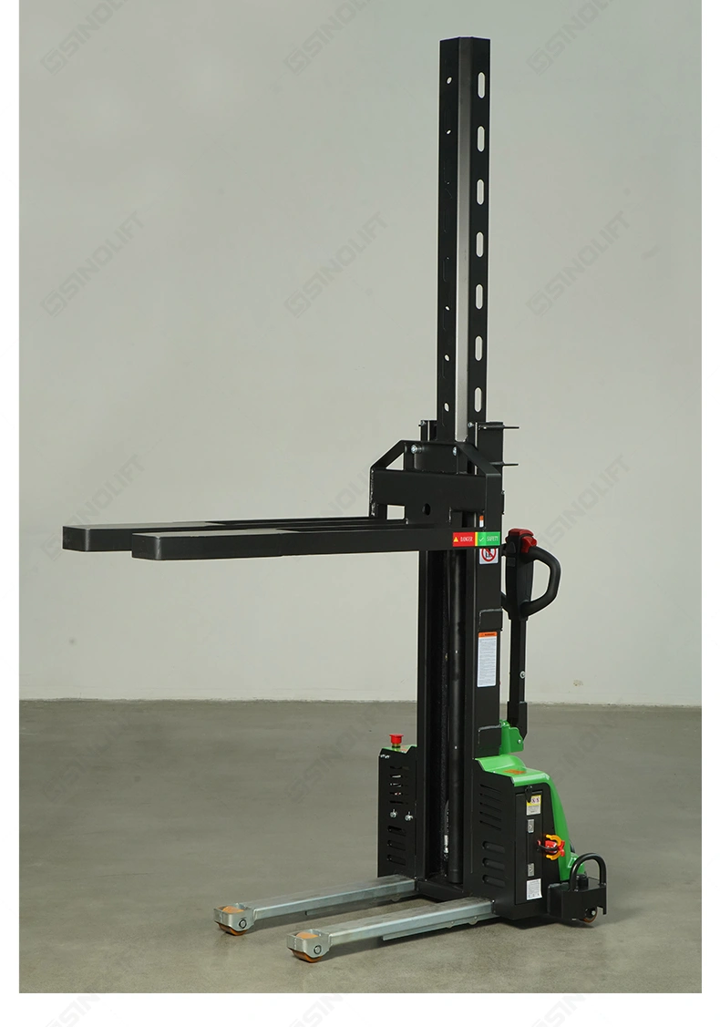 SES15 heavy duty stacker handling 1.5 ton loads safely