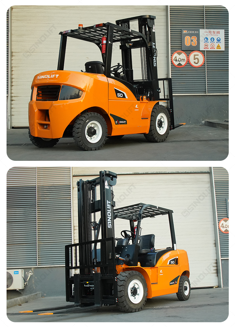 Industrial-grade forklift with optional OPS (Operator Presence Sensing)