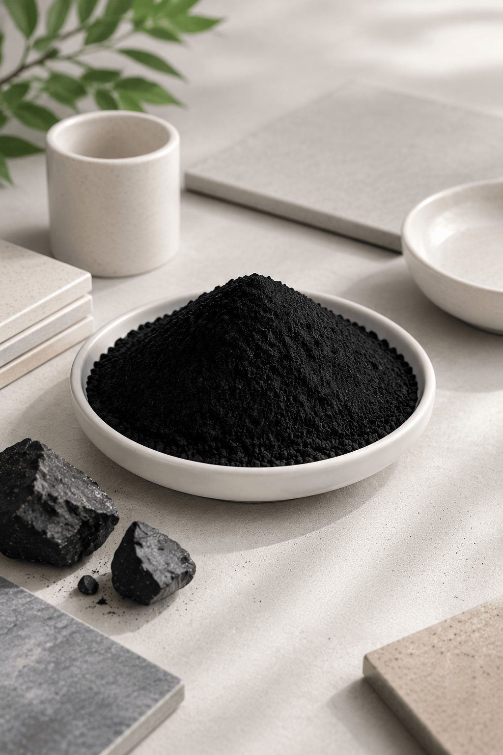 Sodium humate powder ceramics