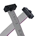 1.27mm 10pin flat ribbon IDC cable connector