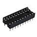 Pitch 2.54 Mm Ic base Socket 20 Pin Connector L7.43