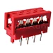 Wire To Board Connector 1.27mm RED IDC Micro-Match 8P Connector