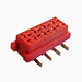 1.27mm Red IDC Socket Micro Match IDC 8 pin SMT Connector