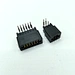 Slot 2.54 mm Pitch 4 Pin 2x2 Position PCB Board Socket Through Holes Dual Row Right Angle Card Edge Connector