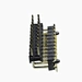Gold plating 2.0 2.54 mm 2x10 20P right angle dual single row smt type pin header